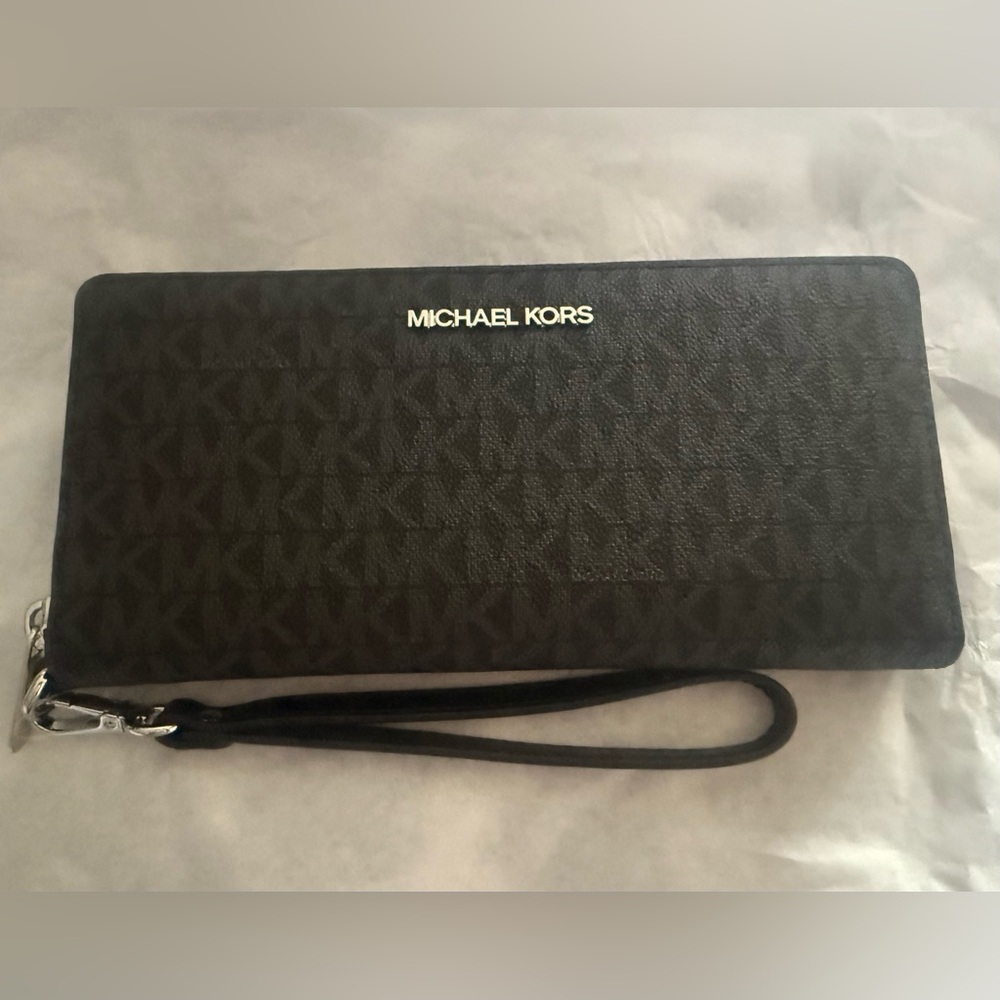 Michael Kors Black Wristlet Wallet